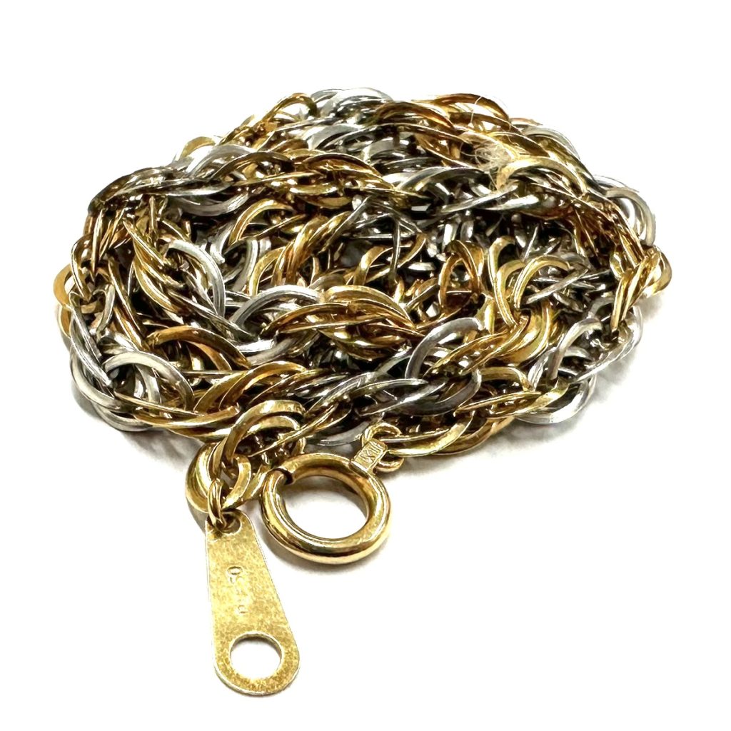 【貴金属】K18 Pt900(18金 750/プラチナ） コンビネックレス アクセサリー ジュエリー