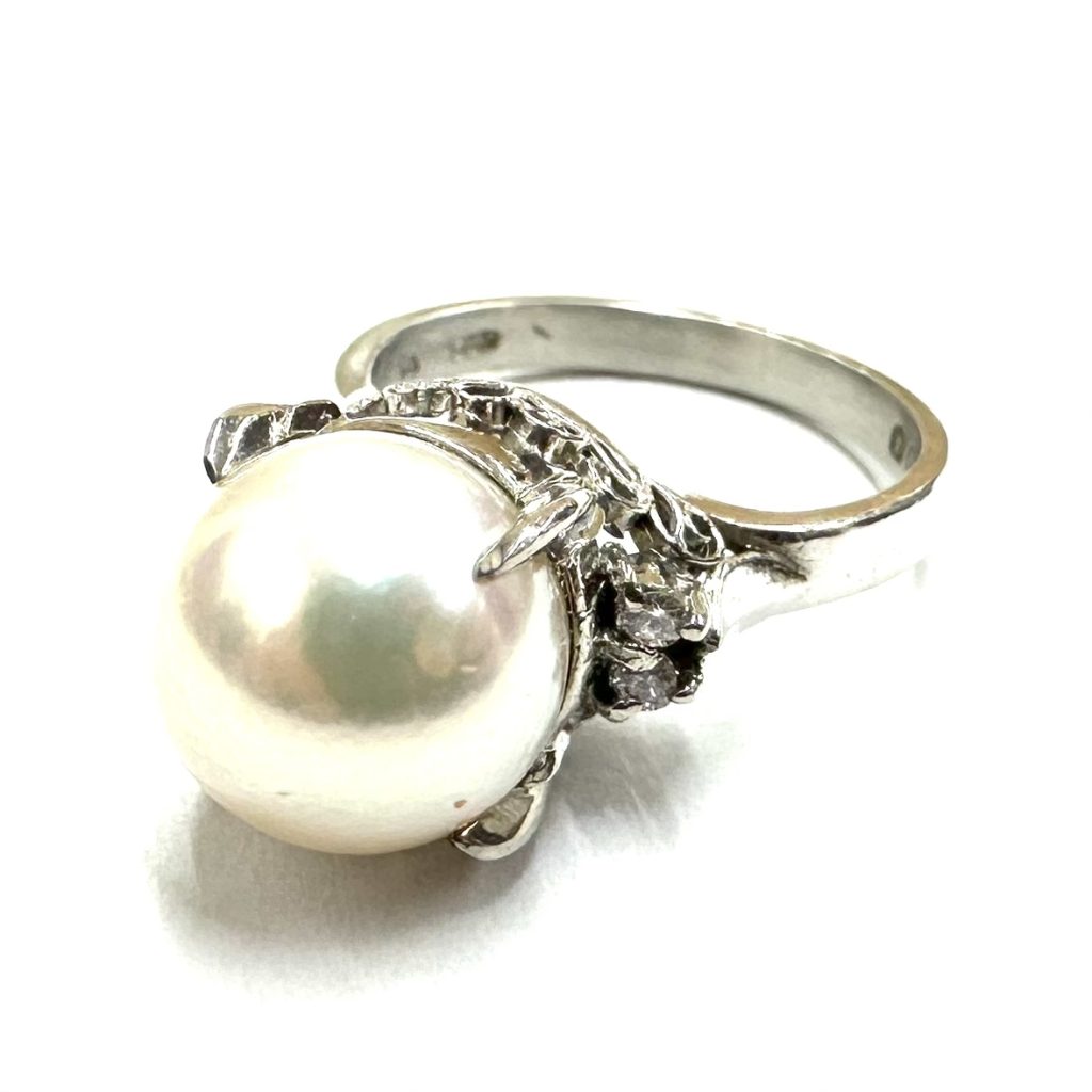 【貴金属】Pt900 パールリング アクセサリー ジュエリー