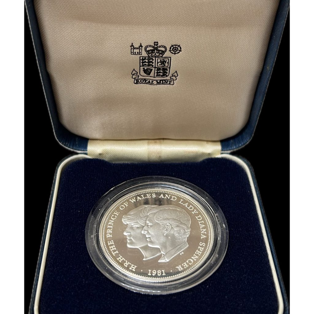 イギリス 1981年 チャールズ皇太子＆ダイアナ妃 御成婚記念プルーフ銀貨