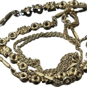 K18デザインチェーンネックレス