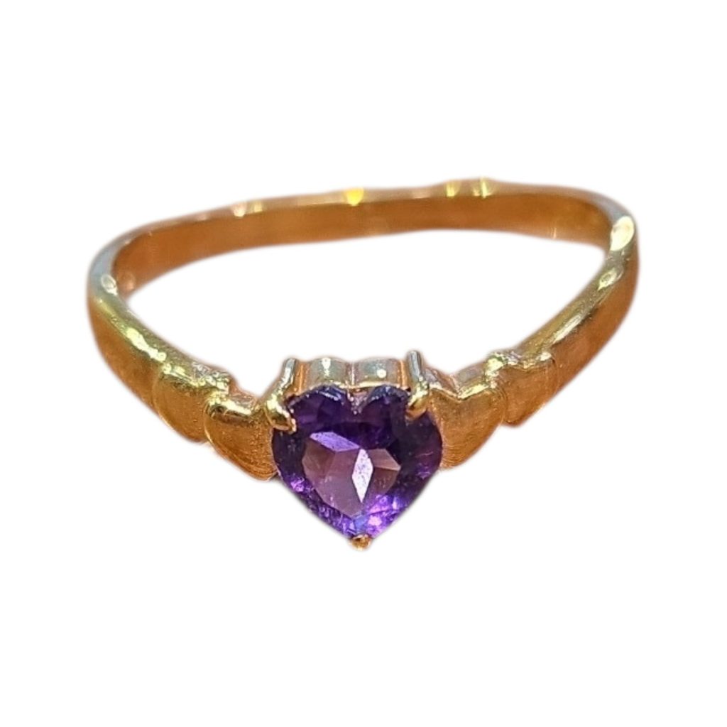 【K18　18金　アメジスト　リング】の買取実績