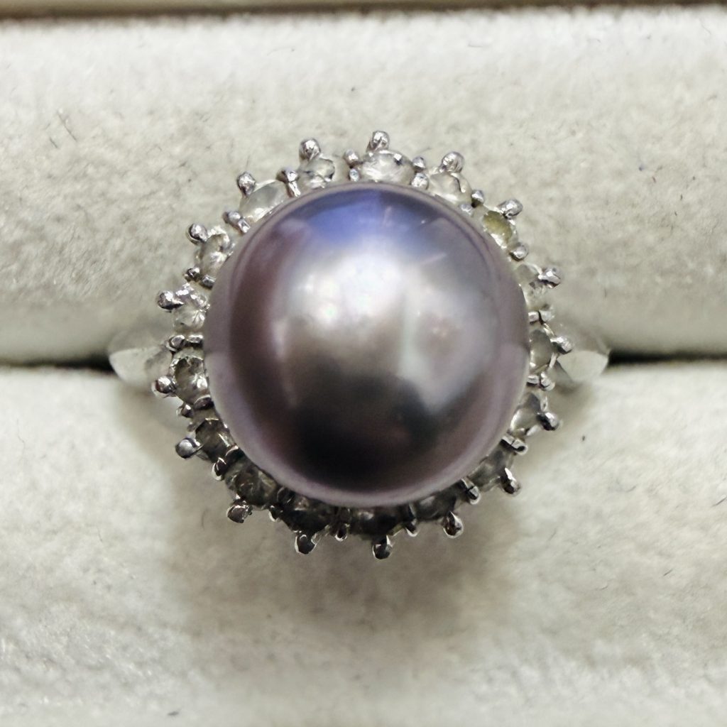 Pt900 プラチナ900 パール リング