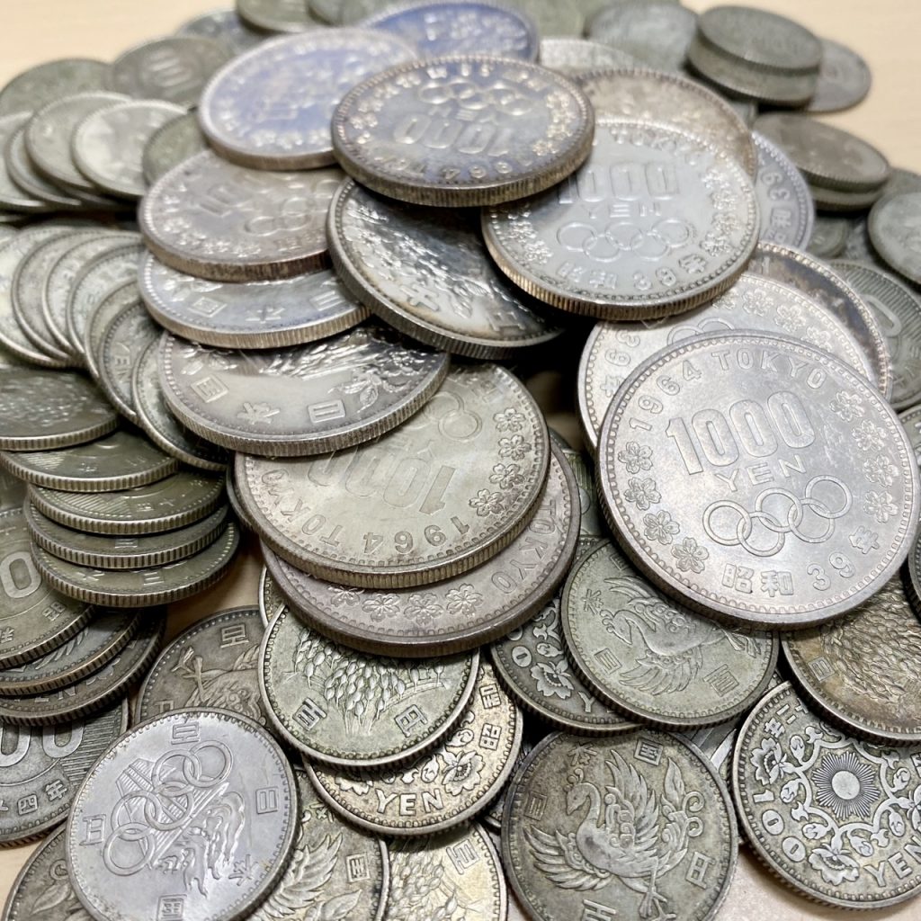 1964年オリンピック1000円記念硬貨 / 1964年オリンピック100円記念硬貨 / 旧硬貨100円稲穂・鳳凰