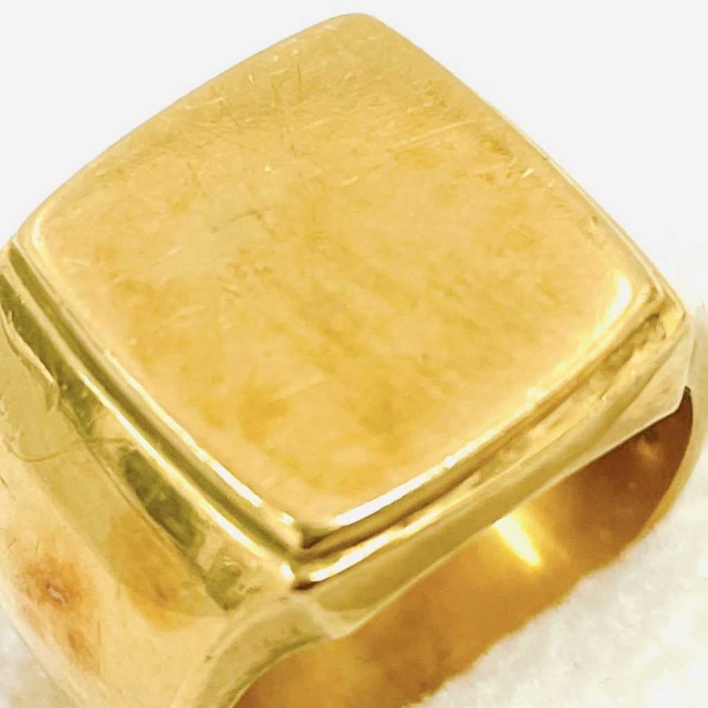 K18 印台ゴールドリング アクセサリー