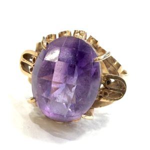 K18 18金 750 アメジスト リング