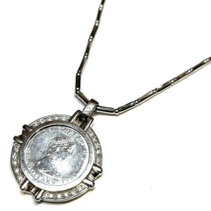 プラチナ コイントップ ネックレス アクセサリー Pt900 Pt1000 白金貨 プラチナ貨