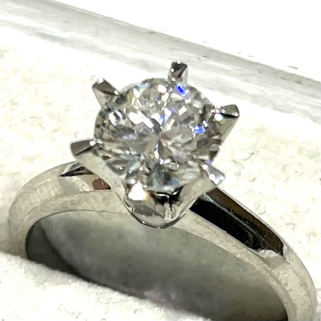 Pt900 プラチナ900 ダイヤモンド付きリングアクセサリー