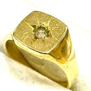 K18 18金 印台 リング 指輪 アクセサリー