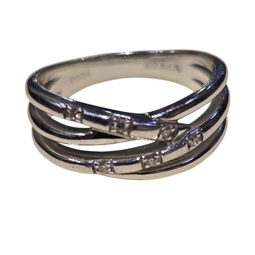 【9金　PWG9　ダイヤモンド　リング】の買取実績