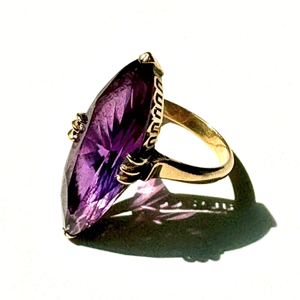 【K18 (金)】アメジスト リング