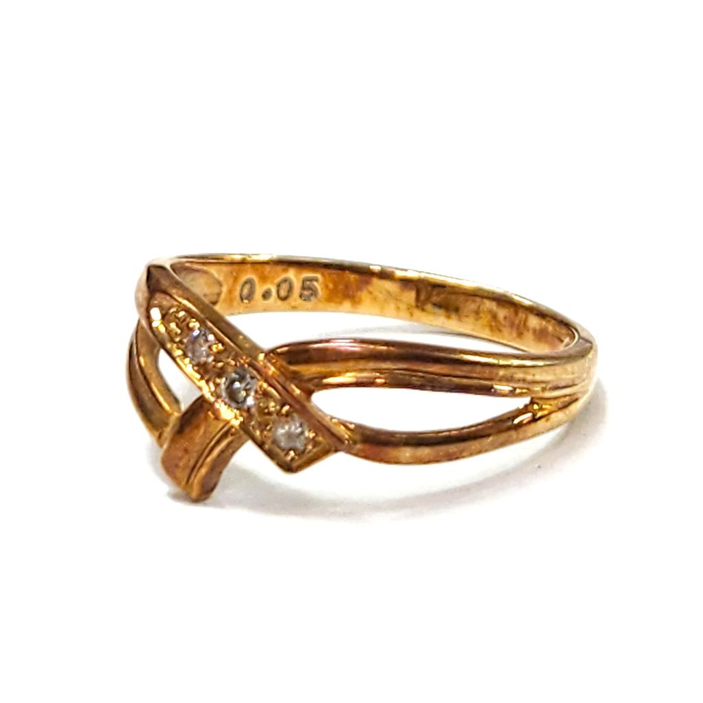 18金 K18 ダイヤモンドリング YG ジュエリー 査定無料 高価買取｜前橋市江木町