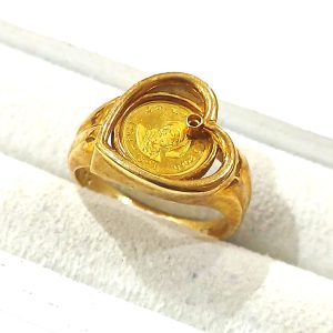【K18K22コインリング】18金・22金・貴金属・アクセサリー