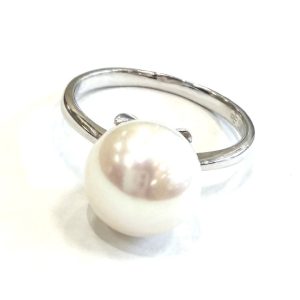 K18WG 18金 750 パール リング