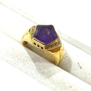 【K18アメジスト】18金・リング・貴金属・アクセサリー