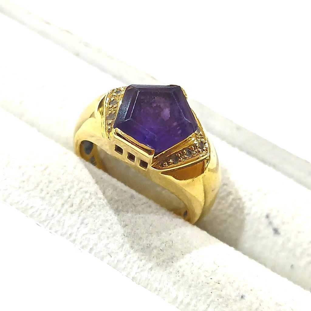 【K18アメジスト】18金・リング・貴金属・アクセサリー