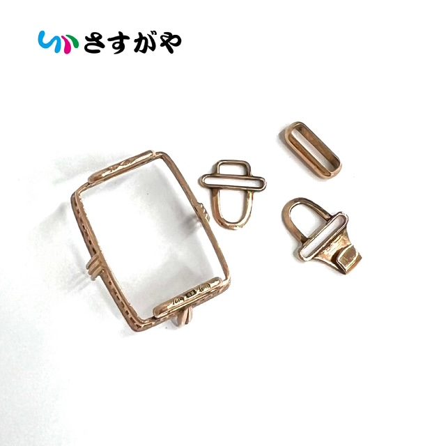 帯留め 金具 パーツ K9 金 ゴールド