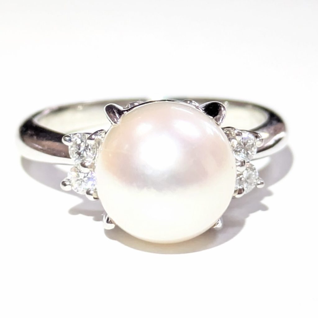 Pt900 プラチナ リング 指輪 パール