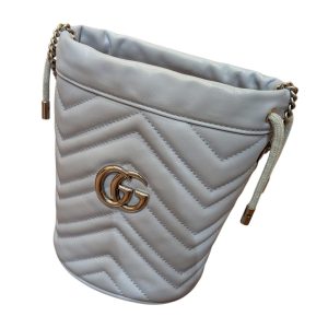 GUCCI GGマーモント ミニ バケットバッグ