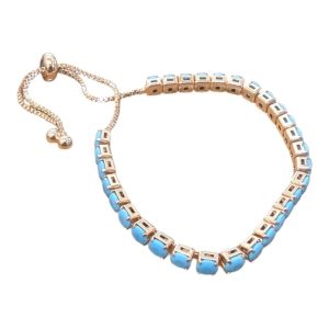 K18PG(18金ピンクゴールド)　ターコイズブレスレット