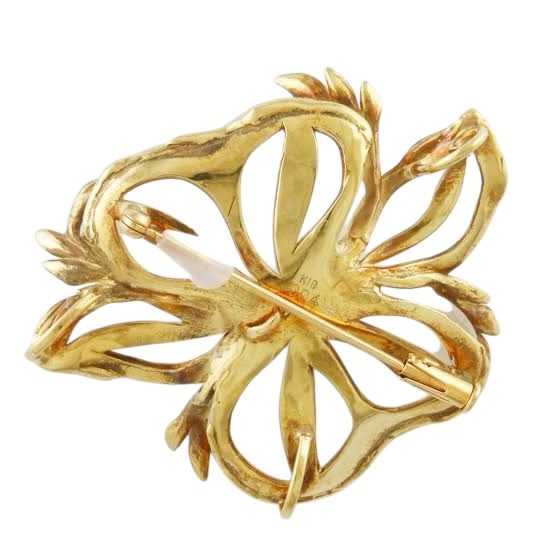 K18 18金 750　ブローチ