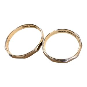 Pt900 石なしリング2点 札幌市西区琴似