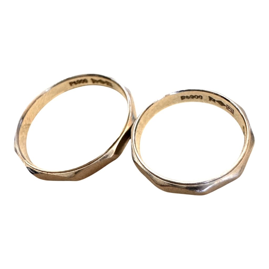 Pt900 石なしリング2点 札幌市西区琴似