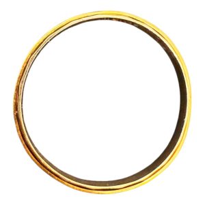 K18/Pt850 金ベース石なしハーフリング 札幌市西区山の手