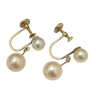 K18（18金）パールイヤリング