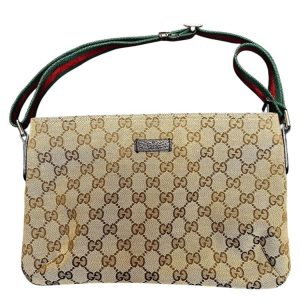 GUCCI グッチ GGキャンバス シェリーライン ショルダーバッグ