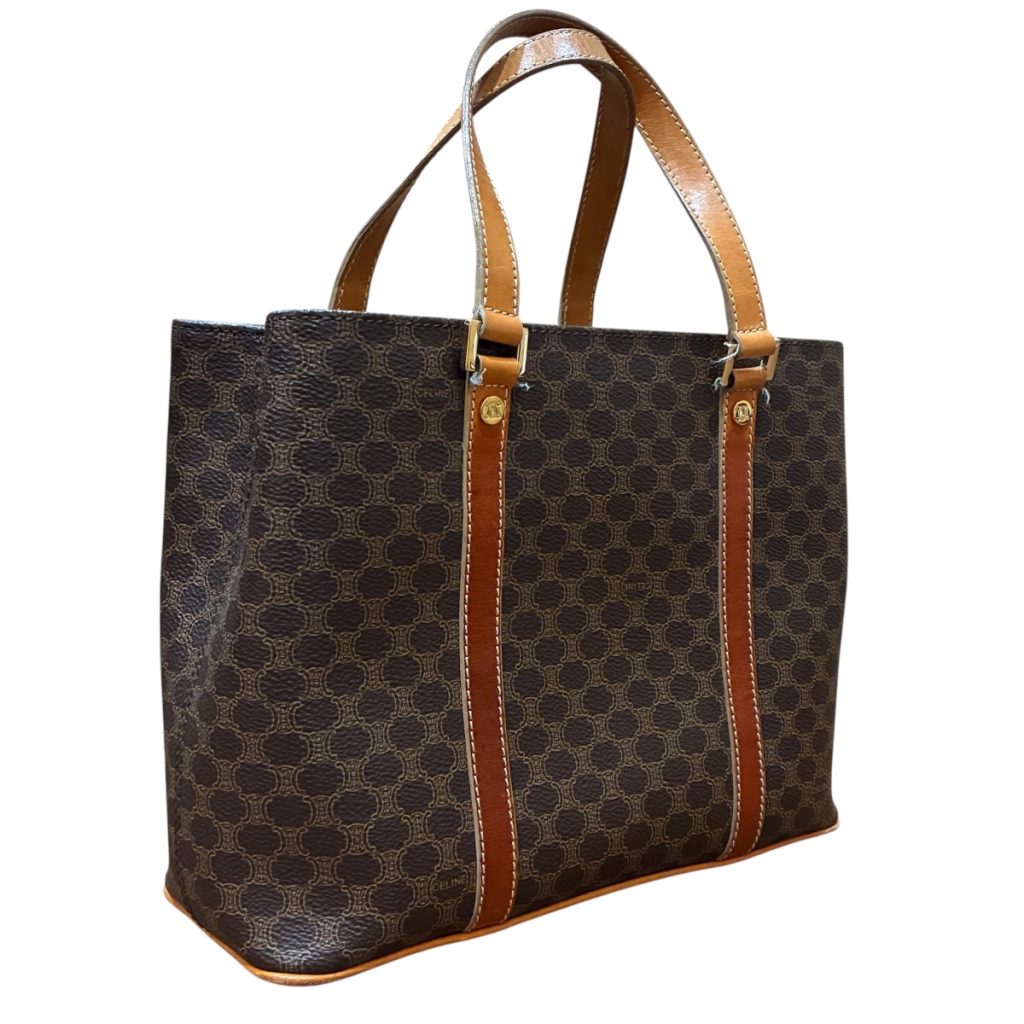 【セリーヌ マカダム柄 トートバッグ】