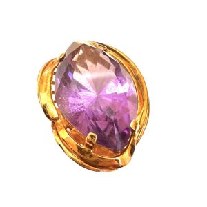 K18 18金 アメジスト付きリング 札幌市西区八軒