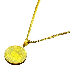 K24コイン　K18ネックレス　24金　純金　18金　750　アクセサリー