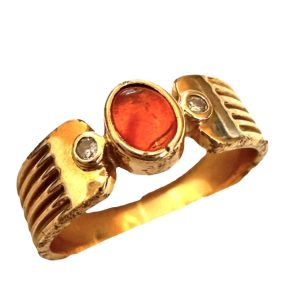 K18(18金) ルビー/メれダイヤ付きリング 札幌市西区八軒5条