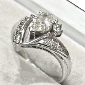 Pt900 ダイヤモンド付き プラチナリング 指輪 アクセサリー