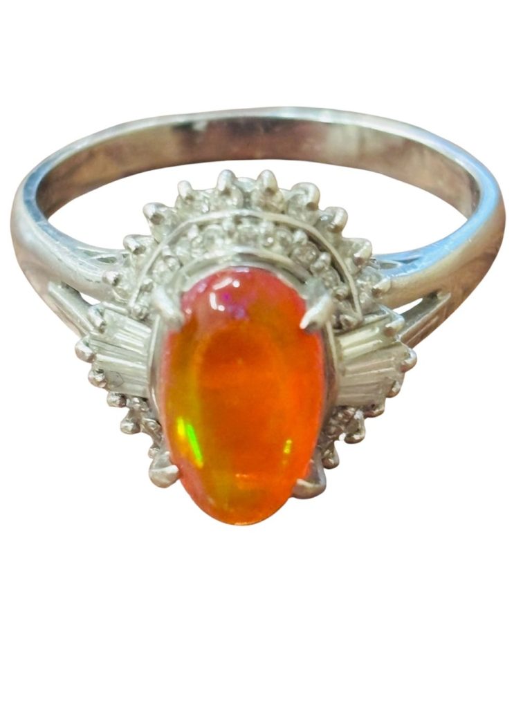 PT900 (プラチナ900) リング 宝石付き 貴金属 アクセサリー