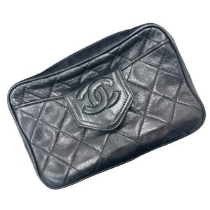 シャネル（CHANEL）ラムスキン マトラッセ フラップ コインケース（ポーチ）