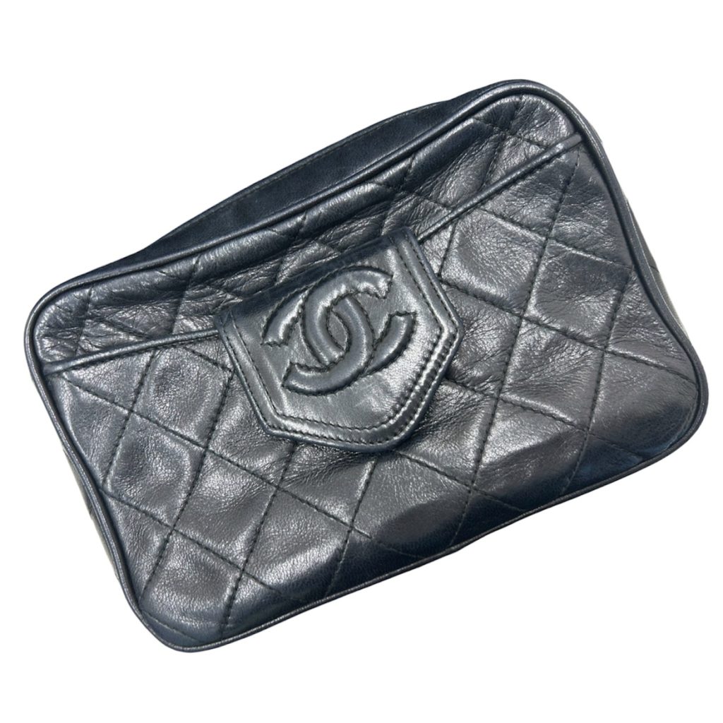 シャネル（CHANEL）ラムスキン マトラッセ フラップ コインケース（ポーチ）