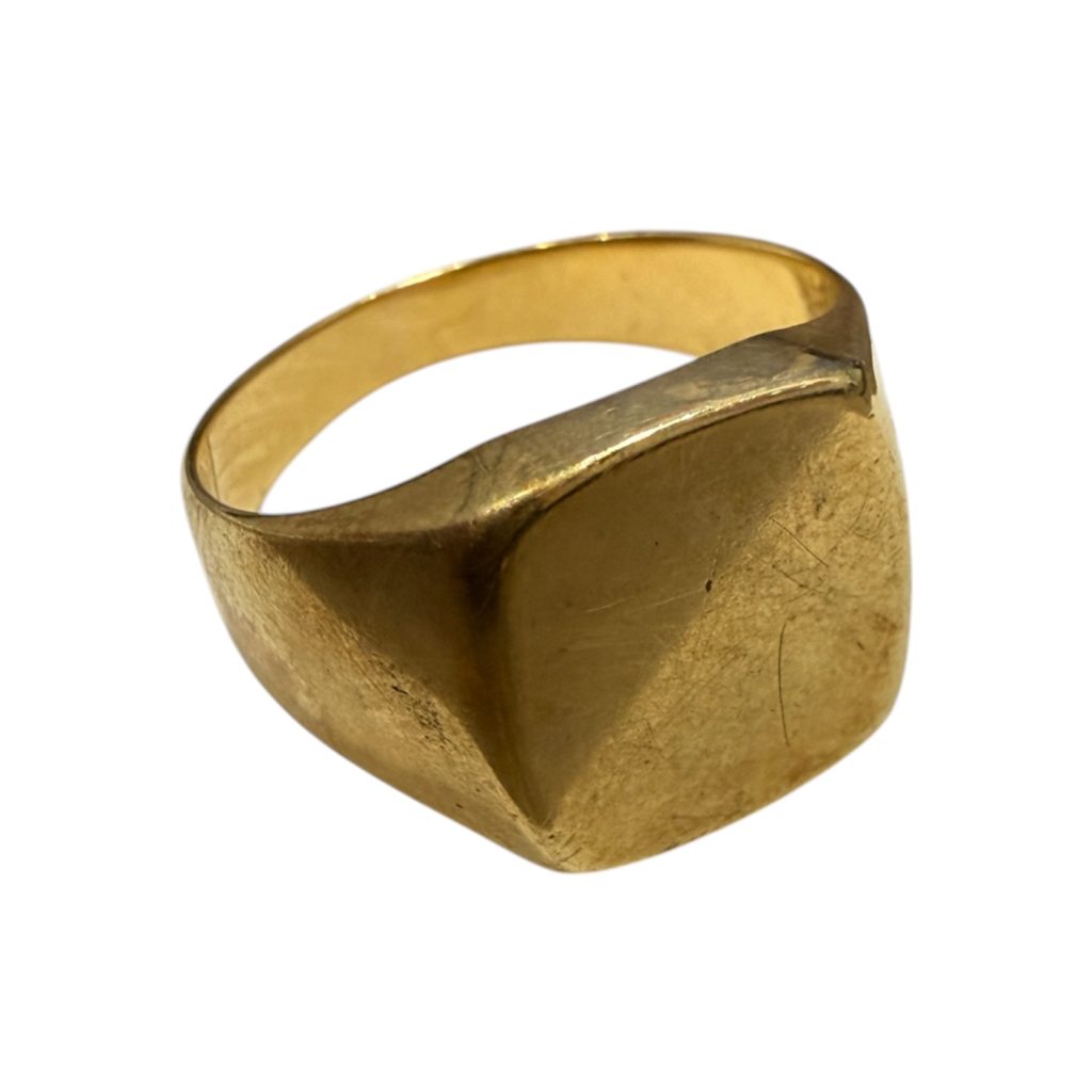 K18 18金 印台リング