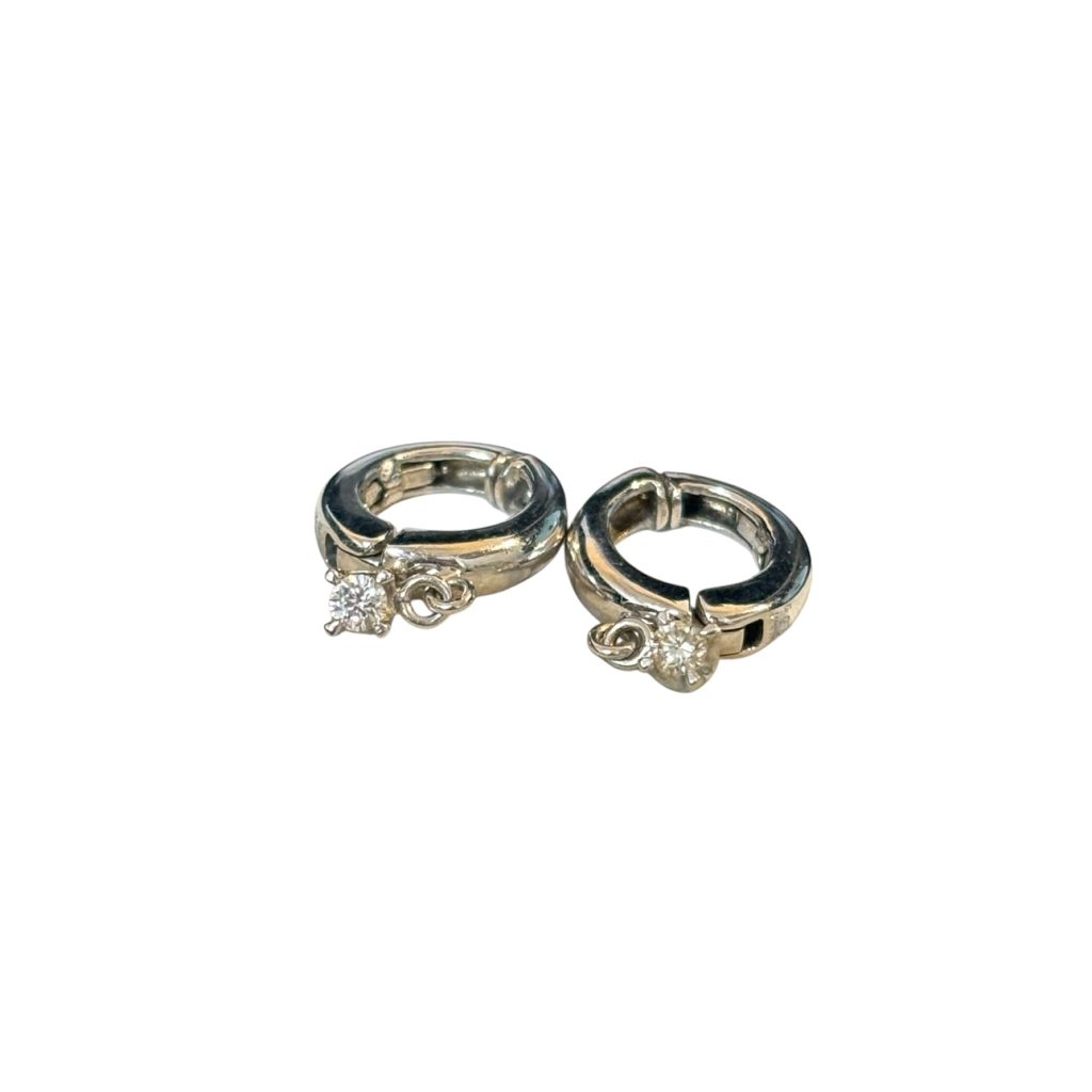 K14WG(14金ホワイトゴールド)　ピアス