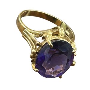 K18リング（アメジスト25ct付き）