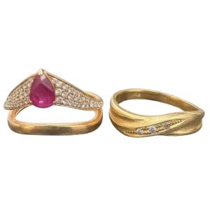 K18 リング 石付き