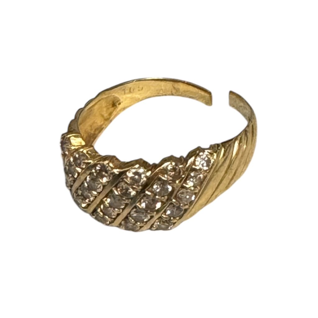 K18 18金 ダイヤモンド リング