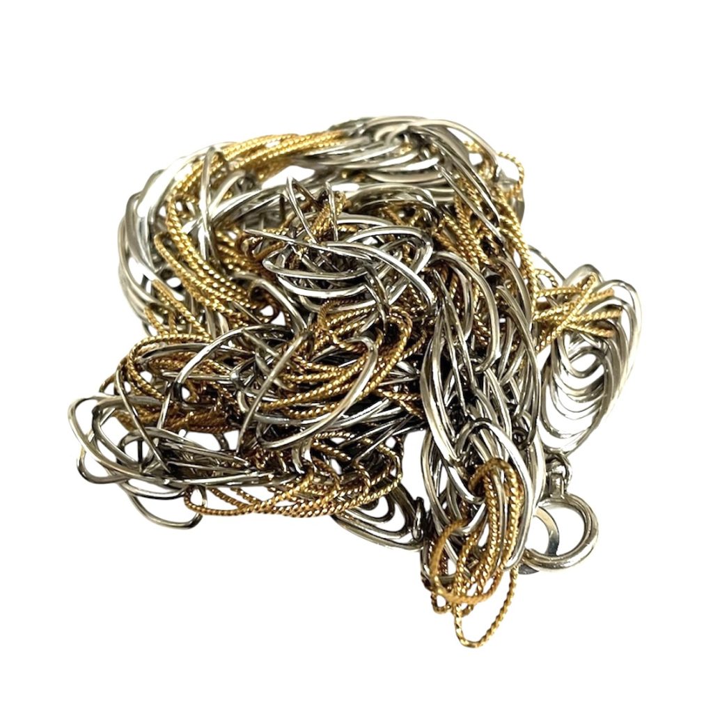 K18／Pt850（18金／プラチナ850） コンビ ネックレス【函館上磯店】