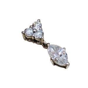 Pt900　プラチナ　トップ　ダイヤモンド付き