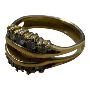 K18リング メレダイヤ付き