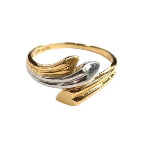 K18 Pt900 18金 プラチナ900 コンビ リング