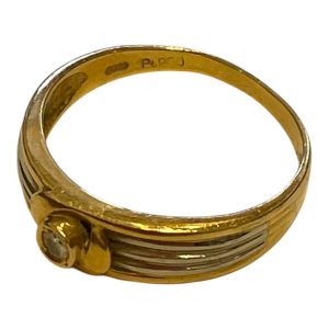 【貴金属】K18/Pt900 コンビ(18金/プラチナ900　コンビ) ダイヤモンド付リング　アクセサリー　ジュエリー