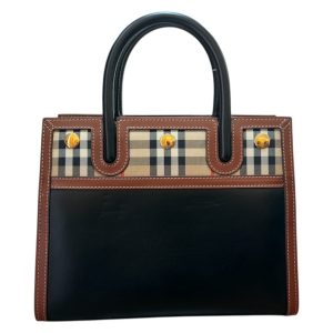BURBERRY バーバリー ミニヴィンテージチェック＆レザーバッグ