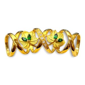 K18 アクセサリー ガーネット メレダイヤ