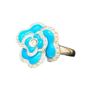 K18WG リング 石あり 18金 ホワイトゴールド アクセサリー